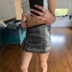 Forever 21 Sequined Mini Skirt